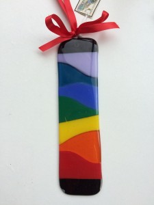 Rainbow Fused Glass Window Decoration  